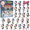 MLB x Snoopy 2026 Advent Calendar box featuring twenty-four baseball-themed Snoopy figurines in team uniforms.