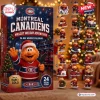 Montreal Canadiens Youppi Mascot Advent Calendar featuring 24 numbered holiday figures with team branding and logos.