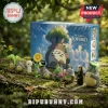 My Neighbor Totoro 2026 Advent Calendar box with miniature figurines on mossy bark including Totoro and No-Face characters.
