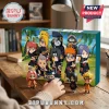 Naruto Shippuden 24-Piece Anime Advent Calendar box featuring Akatsuki character illustrations on a wooden desk.