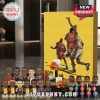 NBA Player Mini Figure Advent Calendar 2026 with 24 perforated doors and a yellow box featuring two basketball players.