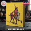 NBA Player Mini Figure Advent Calendar 2026 featuring yellow box with perforated doors and iconic basketball player artwork.