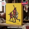NBA Player Mini Figure Advent Calendar 2026 featuring yellow cardboard box with basketball player illustrations and 24 doors.