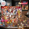 NBA Players 2025 Christmas Advent Calendar featuring caricatured basketball stars, numbered slots, and mini figurines.