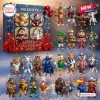 NCAA Football Team Mascot Advent Calendar 2026 featuring a box set of 24 unique collegiate sports character figurines.