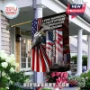 Never Forget 9/11 Patriot Day Memorial Flag featuring a hand pulling back an American flag to reveal the Twin Towers design.