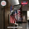 Never Forget 9/11 Patriot Day Memorial Flag featuring a fist gripping an American flag with casualty statistics and landmarks.