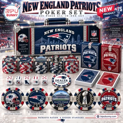 New England Patriots Casino Poker Set