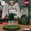 Front view of an acrylic plaque featuring a bearded football player with wings and a halo in a team uniform.