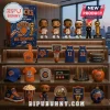 New York Knicks 2026 NBA Champions 24-Piece Advent Calendar featuring player figurines, miniature jerseys, and team decor.