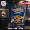 New York Knicks 2026 NBA Champions 24-Piece Advent Calendar in blue box with team logo, championship trophy, and city skyline.