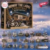 Newcastle United Football Christmas Advent Calendar box with 24 individual black and white themed club ornaments.