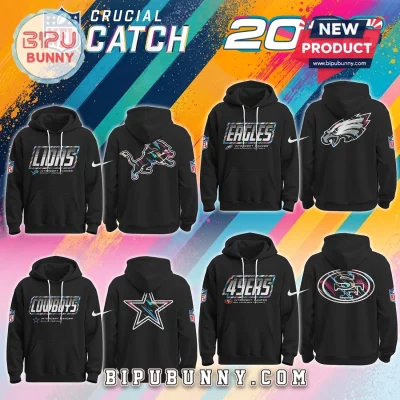 NFL 2026 Crucial Catch Black Pullover Hoodie