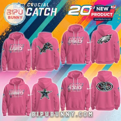 NFL 2026 Crucial Catch Pink Hoodie
