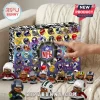 NFL 2026 Football Figurines Advent Calendar featuring team helmets and mini-player figures on a white knitted background.