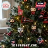 NHL Carolina Hurricanes Advent Calendar 2026 ornaments displayed on a decorated Christmas tree with team branded miniatures.