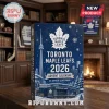 NHL Toronto Maple Leafs 2026 Advent Calendar box featuring the Toronto skyline, Scotiabank Arena, and blue winter graphics.
