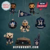 NHL Toronto Maple Leafs 2026 Advent Calendar ornaments featuring player figures, a team jersey, and Scotiabank Arena.