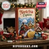 North Pole Express Train Christmas Advent Calendar 2026 box with a steam train, conductor figure, and golden ticket.