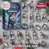 Northern Husky 24-Piece Acrylic Advent Calendar featuring a collection of husky dog figures with winter accessories.