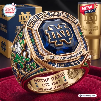 Notre Dame Fighting Irish 139th Anniversary Ring