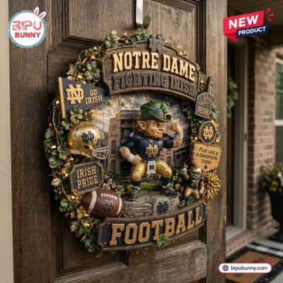 Notre Dame Fighting Irish Football Decorative Wreath