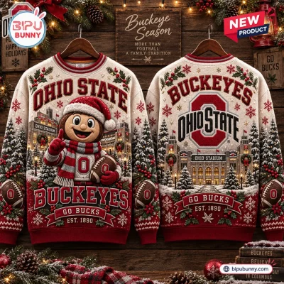 Ohio State Buckeyes Christmas Ugly Sweater