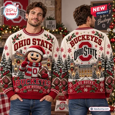 Ohio State Buckeyes Christmas Ugly Sweater