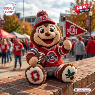 Ohio State Buckeyes Crochet Mascot Plush Doll