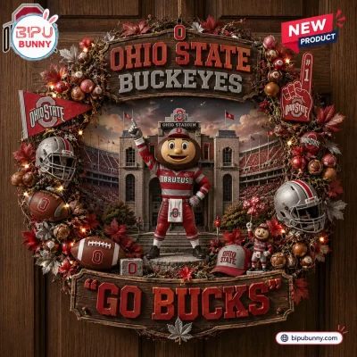Ohio State Buckeyes Go Ducks Decorative Wreath