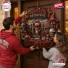 Ohio State Buckeyes Go Ducks Decorative Wreath features Brutus Buckeye, stadium graphics, helmets, and Go Bucks signage.