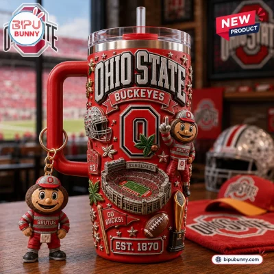 Ohio State Buckeyes Stanley Tumbler with Straw