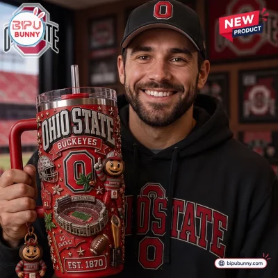 Ohio State Buckeyes Stanley Tumbler with Straw