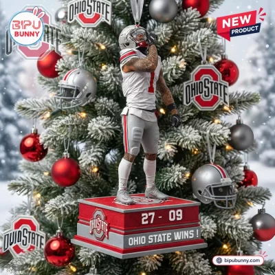 Ohio State Buckeyes Team Figurine Christmas Ornament