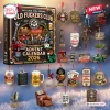 Front view of an Old Fuckers Club Ornament Advent Calendar 2026 box surrounded by various hanging themed ornaments.