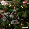 Ozzy Osbourne 46th Anniversary 2026 Advent Calendar werewolf Bark at the Moon ornament hanging on a pine tree branch.