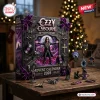 Ozzy Osbourne 46th Anniversary 2026 Advent Calendar box with purple accents, gothic motifs, and assorted miniature ornaments.