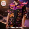 Parliament Funkadelic Mothership Connection Hawaiian shirt featuring space graphics, planets, and text on a black base.