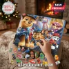 Paw Patrol The Movie 24-Piece Advent Calendar features miniature character figures and vehicles on a fuzzy carpet surface.