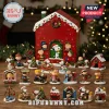 Peanuts Snoopy and Friends Christmas Advent Calendar 2026 featuring 24 numbered doors and holiday character figurines.