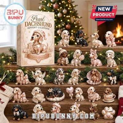 Pearl Dachshund Christmas Ornament Advent Calendar 2026