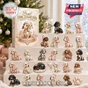 Pearl Dachshund Christmas Ornament Advent Calendar 2026 box and 24 miniature dog figurines on white display steps.