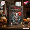 Pennywise IT 2026 Derry Horror Halloween Advent Calendar featuring Pennywise with red balloons on a dark illustrated box.