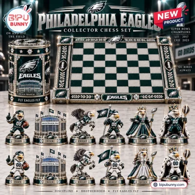 Philadelphia Eagles NFL Chess Set