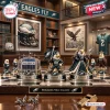 Philadelphia Eagles NFL Chess Set featuring sculpted eagle pieces, a Lincoln Financial Field rook, and metallic details.