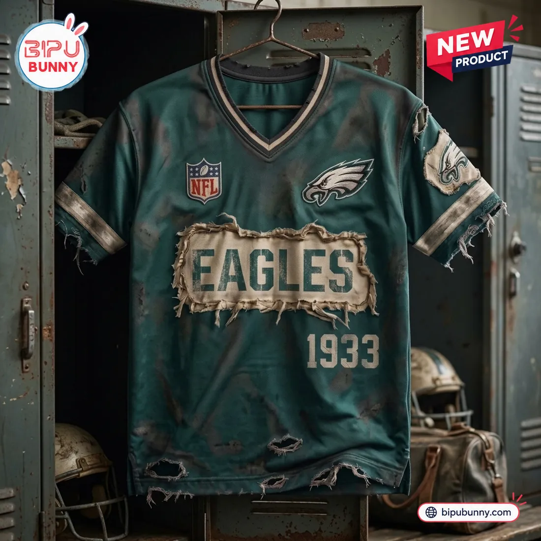 Philadelphia Eagles NFL Football Distressed T-Shirt Philadelphia Eagles NFL Football Distressed T-Shirt