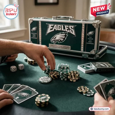 Philadelphia Eagles NFL Poker Set