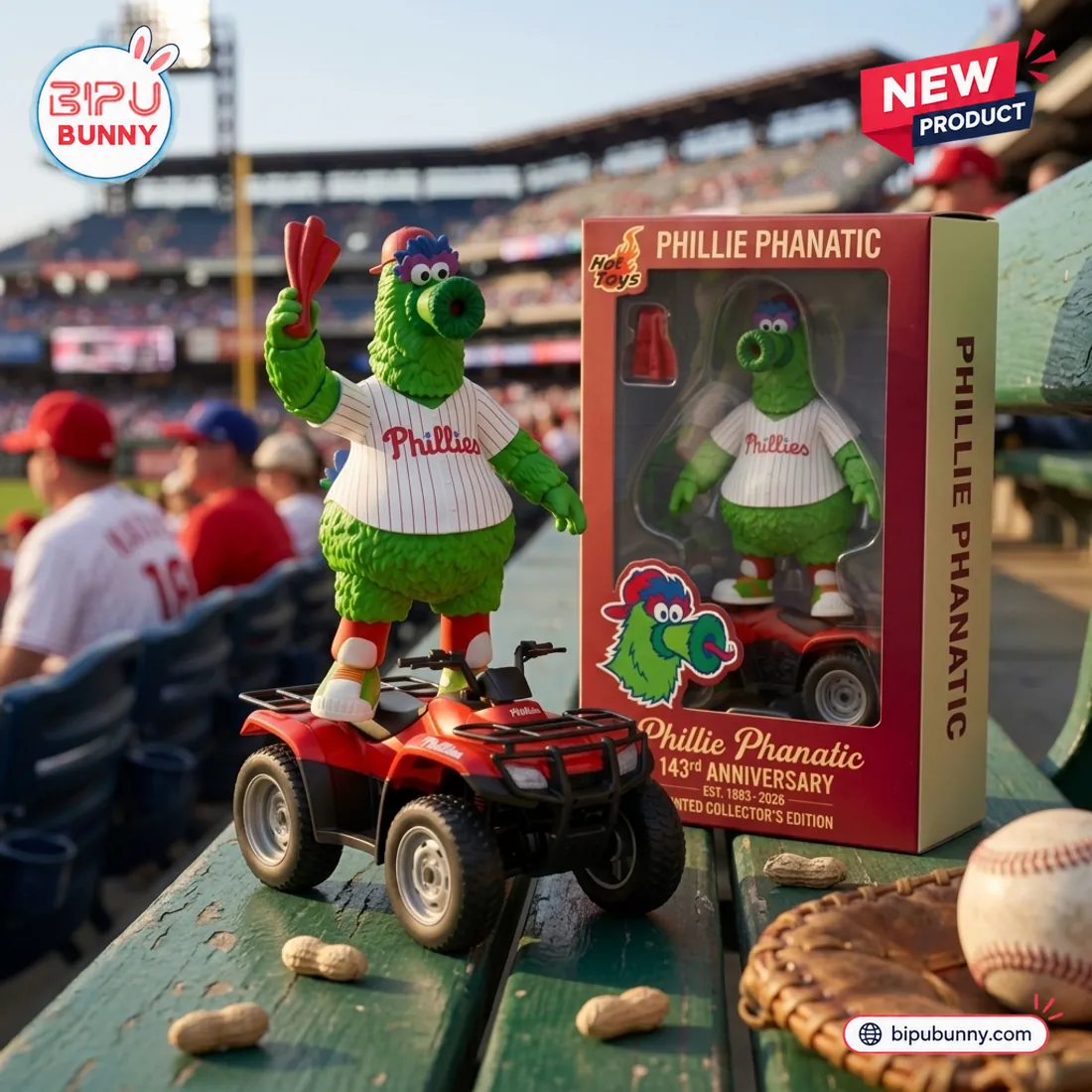 Phillie Phanatic Philadelphia Phillies 143rd Anniversary Toy Figure Phillie Phanatic Philadelphia Phillies 143rd Anniversary Toy Figure