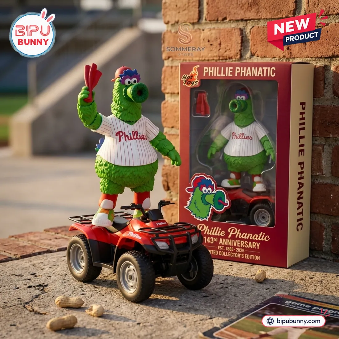 Phillie Phanatic Philadelphia Phillies 143rd Anniversary Toy Figure Phillie Phanatic Philadelphia Phillies 143rd Anniversary Toy Figure