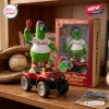 Phillie Phanatic Philadelphia Phillies 143rd Anniversary toy figure in a home jersey riding a red ATV next to its box.
